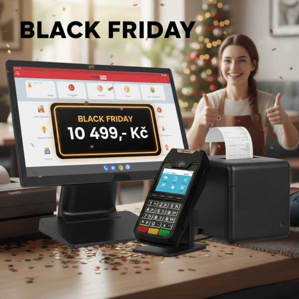 KASA FIK HIT 15'6 se zákaznickým displejem a externí tiskárnou