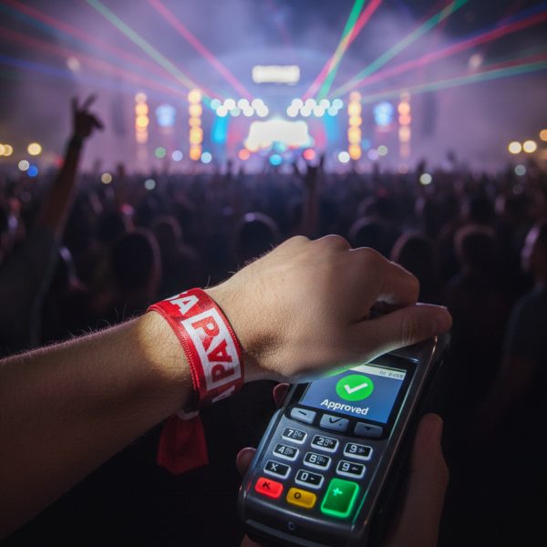 RFID - NFC festivalové látkové náramky KASA PAY